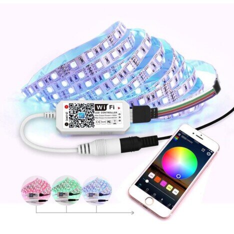 MINI CONTROLER SMART RGB LED CU WIFI 5-24V